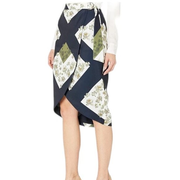 Ted Baker Dresses & Skirts - Ted Baker Saphirr Pearl Printed Wrap Skirt Size 2 US Size 6 Floral